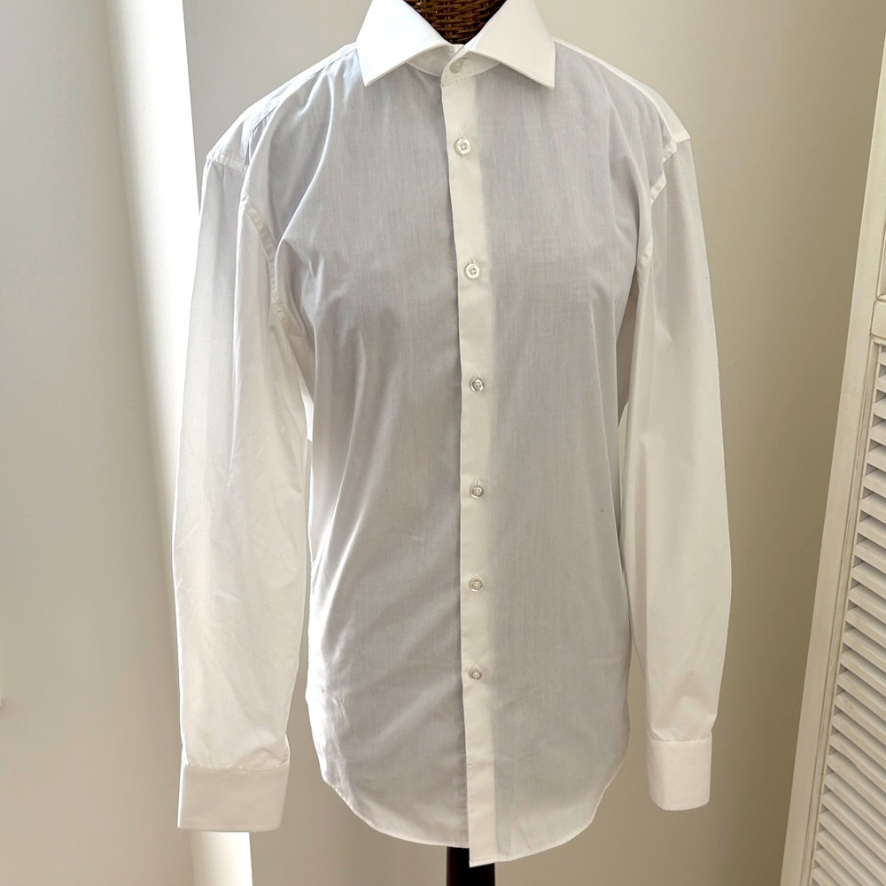 SOLD! Strauss White Long Sleeve Dress Shirt
14.5 / R